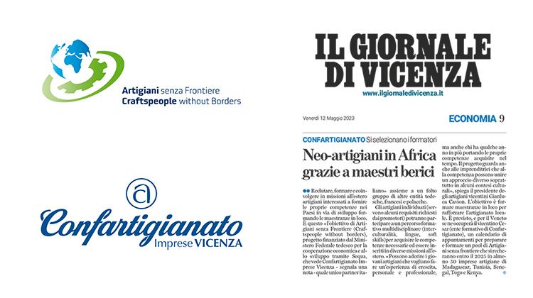 “Craftspeople without Borders“ in Vicenza’s regional newspaper "Il Giornale di Vicenza"