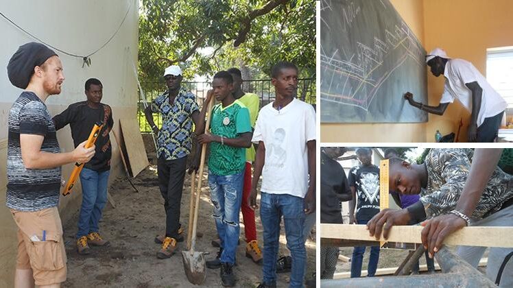 Treppenbau-Workshop für Maurer: Leon Herl in Senegal
