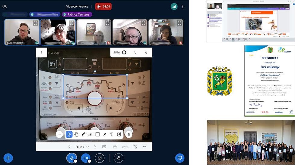 Ukraine: Fabrice Carstens gibt Online-Trainings zu Schweißtechniken